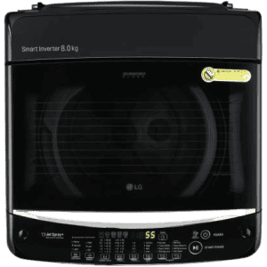 LG 8 kg 5 Star Rating Jet Spray Fully Automatic Top Load T80SJBK1Z | Black