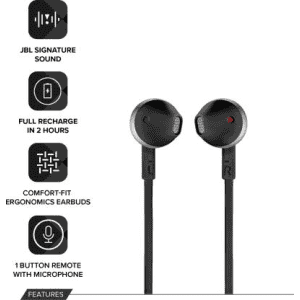 JBL T205BT Bluetooth Headset | Wireless in the ear | Black