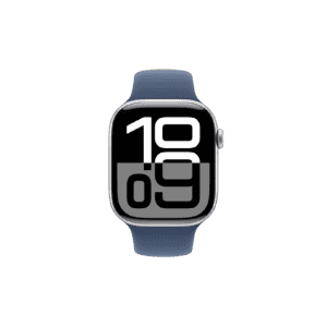 Apple Watch Series 10 | GPS | 42mm | S/M | Silver Aluminium with Denim Sport Band | Denim Strap | MWWA3HN/A