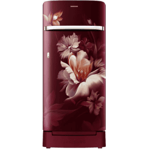 SAMSUNG Direct Cool Single Door Refrigerator | 5 Star | 189 L | Midnight Blossom Red |  RR21C2H25RZ/HL