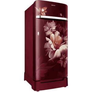 SAMSUNG Direct Cool Single Door Refrigerator | 5 Star | 189 L | Midnight Blossom Red |  RR21C2H25RZ/HL