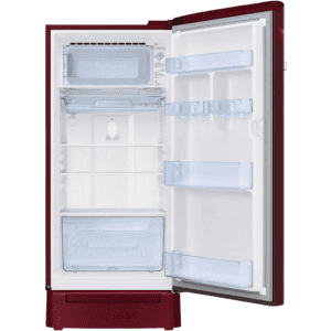 SAMSUNG Direct Cool Single Door Refrigerator | 5 Star | 189 L | Midnight Blossom Red |  RR21C2H25RZ/HL