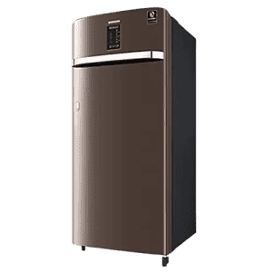 Samsung 225 L 3 Star Inverter Direct cool Single Door Refrigerator | RR23A2E3YDX/HL | Digi-Touch Cool | Luxe Brown