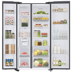 SAMSUNG 653 Litres 3 Star Auto Defrost Side by Side Refrigerator with Twin Cooling Plus | RS76CB811312HL | Clean White