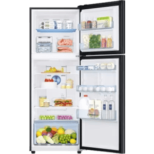 SAMSUNG Frost Free Double Door Convertible Refrigerator | 301 L | 3 Star |  Luxe Black | RT34C4523BX/HL