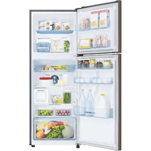 SAMSUNG 312 L Frost Free Double Door 2 Star Convertible Refrigerator | RT37C4642DX/HL | Luxe Brown