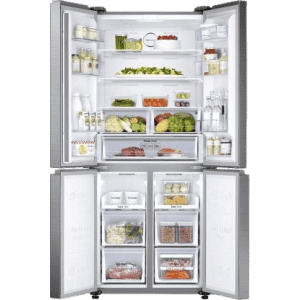 SAMSUNG 594 L | Side by Side Convertible Refrigerator | RF50K5910SL/TL | Grey