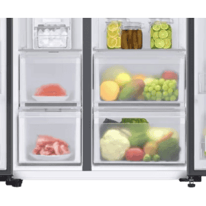 SAMSUNG 653 L | Direct Cool Side by Side 3 Star Refrigerator | RS76CB81A341HL | Glam Navy