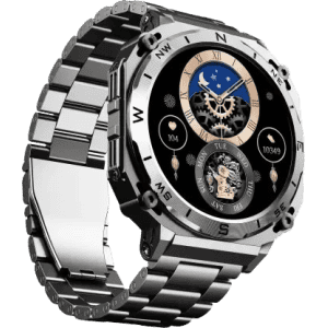 boAt Enigma X500 Smartwatch with Bluetooth Calling | AMOLED Display | IP68 Sweat Resistant | Classic Silver