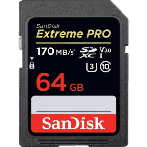 SanDisk Extreme Pro 64 GB | 170 MB/s | Memory Card