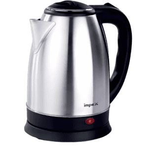Impex STEAMER Stainless Steel Electric Kettle | 1.5 L | 1500 Watts | Silver | 1501