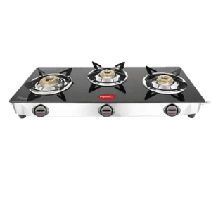 Pigeon Ayush 3 Burner Cooktop Glass Manual Stove