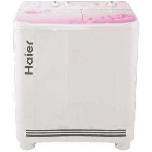 Haier | HTW90-1159FL | 9 kg Semi Automatic Top Load Washing Machine White | Pink