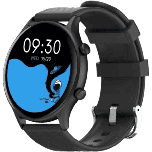 Fire-Boltt Legend Bluetooth Calling with 1.39'' Round Dial Free Size | Dual Button Technology Smartwatch | Black Strap