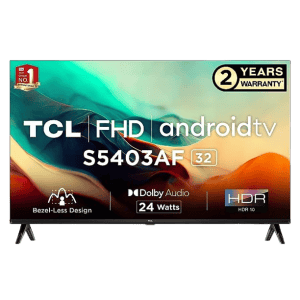 TCL | 32S5403AF | 80 cm (32 inches) | Bezel-Less S Series FHD Smart Android LED TV  | Black