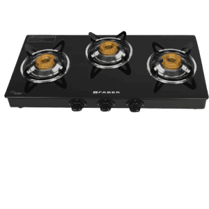 FABER Power 3BB BK Glass Manual Gas Stove