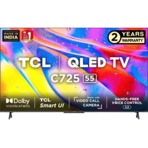 TCL C725 QLED Ultra HD 4K Smart Android TV | 55C725 | 139 cm | 55 inch