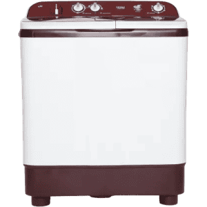 Haier | HTW90-1128BT | 9 kg | Semi Automatic | Top Load | Washing Machine | White Maroon