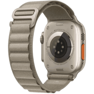 Apple Watch Ultra 2 | GPS + Cellular 49mm Titanium Case with Olive Alpine Loop | Olive Green Strap