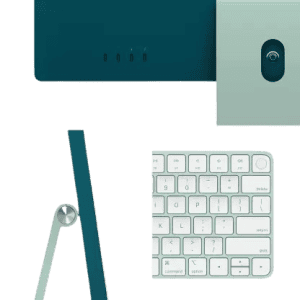 APPLE 2021 iMac with 4.5K Retina display M1 | 8 GB Unified/256 GB SSD/Mac OS Big Sur/24 Inch Screen/MGPH3HN/A | Green