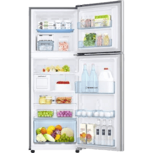 SAMSUNG 244 L Frost Free Double Door 3 Star Convertible Refrigerator with Curd Maestro | RT28T3A336W/HL | Mystic Overlay White