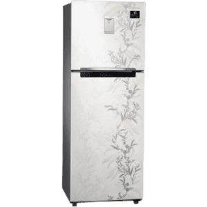 SAMSUNG 244 L Frost Free Double Door 3 Star Convertible Refrigerator with Curd Maestro | RT28T3A336W/HL | Mystic Overlay White