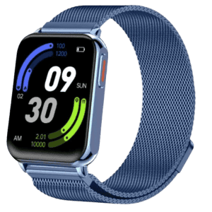 Fire-Boltt King Luxury Stainless Steel 1.78'' Amoled Display 100+ sports Bluetooth Calling Smartwatch | Blue Strap