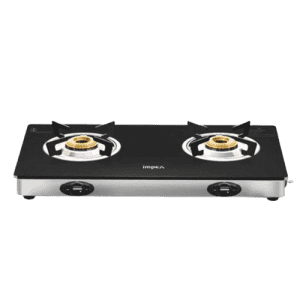 IMPEX Black 2 Burner Gas Stove | Aspira 2b