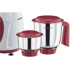 BAJAJ Classic  Mixer Grinder | 750 W | 3 Jars | Maroon with white