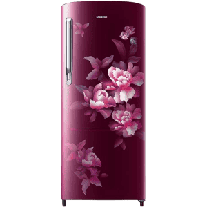 Samsung Direct-Cool Single Door Refrigerator | RR20C1724HN/HL |183 L/4 Star | Himalaya poppy Red