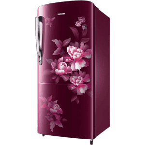 Samsung Direct-Cool Single Door Refrigerator | RR20C1724HN/HL |183 L/4 Star | Himalaya poppy Red