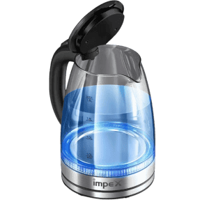 IMPEX STEAMER GK18 Electric Kettle | 1.8 L | Silver And Black