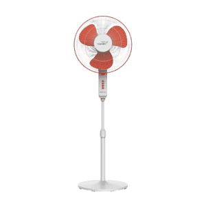 V-Guard Finesta STS Plus Pedestal Fan | 400 mm | 3 Blade | White Red