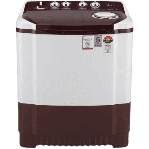 LG 8 kg Semi Automatic Top Load White-P8030SRAZ | Maroon