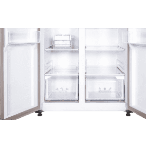 Kelvinator 500 litres Side-by-Side Refrigerator | KRS-B520SSV | Shiny Silver