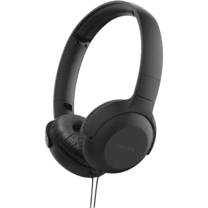 PHILIPS TAUH201 On Ear Wired Headphones with Mic, Lightweight, Echo Cancellation Wired Headset