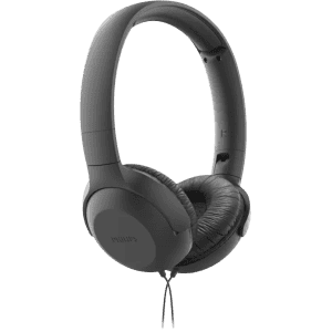 PHILIPS TAUH201 On Ear Wired Headphones with Mic, Lightweight, Echo Cancellation Wired Headset