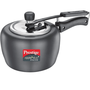 Prestige Svachh Apple Duo Induction Bottom Pressure Cooker  | 2 L | Hard Anodized