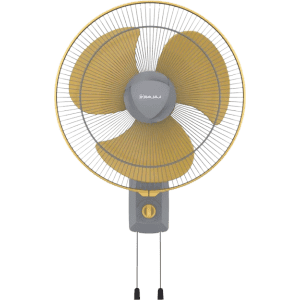 BAJAJ Rapido HS Wall Fan | 400mm | 3 Blade | Grey & Yellow