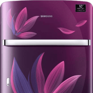 SAMSUNG 198 L Direct Cool Single Door 5 Star Refrigerator with Base Drawer | RR21T2H2W9R/HL | Paradise Purple