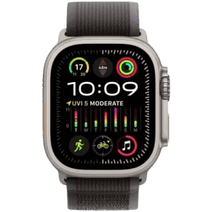 Apple Watch Ultra 2 | GPS + Cellular 49mm Titanium Case with Blue/Black Trail Loop | Black Strap