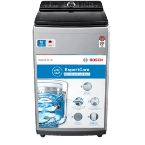 BOSCH Fully Automatic Top Load Washing Machine | WOI653S0IN | 6.5 kg | 5 Star | Silver