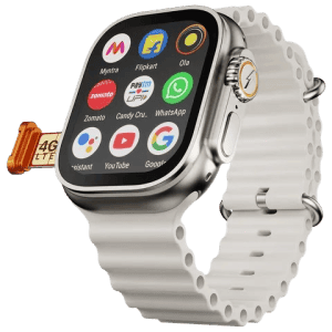 Fire-Boltt Oracle Wi-Fi+4G SIM Android OS Wristphone | 49 mm | In Built GPS | Crystal Tide Strap