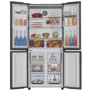 Haier Frost Free French Door Bottom Mount Refrigerator | HRB-550KS | 2 Star | 531 L | Black Steel