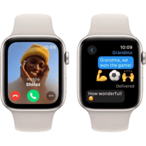 Apple Watch SE GPS + Cellular 44mm Starlight Case & Starlight Sport Band | Starlight Sport Strap