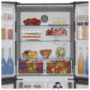 Haier Frost Free French Door Bottom Mount Refrigerator | HRB-550KS | 2 Star | 531 L | Black Steel