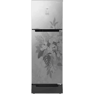 SAMSUNG 236 L Frost Free Double Door 2 Star Refrigerator with Base Drawer RT28C3832QB/HL | Bouquet Silver
