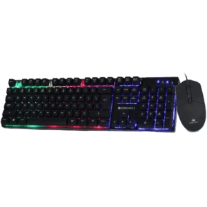 Zebronics Zeb-War Gaming Keyboard and Mouse Combo with Gold plated USB | Multi color LED with 4 modes
