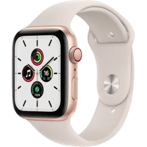 Apple Watch SE MKT13HN | GPS + Cellular | Gold Aluminium Case with Starlight Sport Band | 44mm