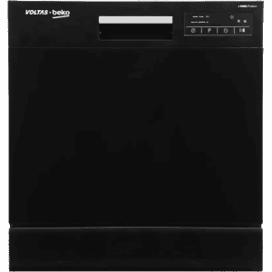 Voltas Beko DT8B Free Standing 8 Place Settings Intensive Kadhai Cleaning| No Pre-rinse Required Dishwasher